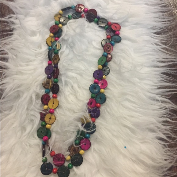 Wooden colorful necklace multipurpose - Picture 1 of 5
